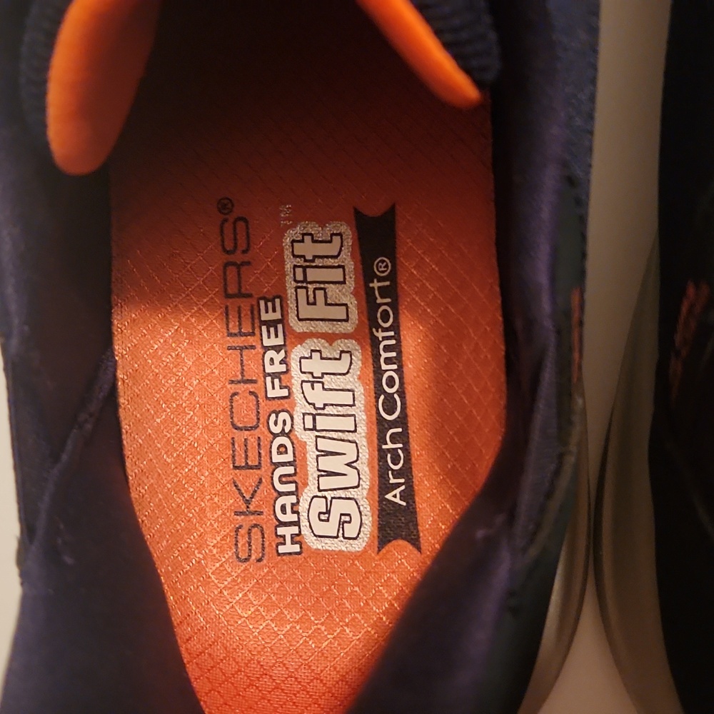 Skechers Men's Navy Athletic Shoes Slip On Size 10 - Picture 2 of 15